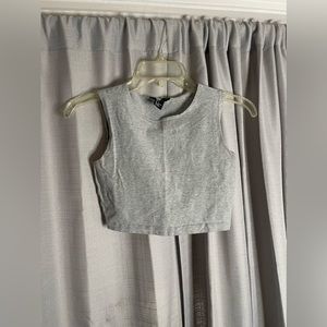 Gray forever 21 cropped tank size S